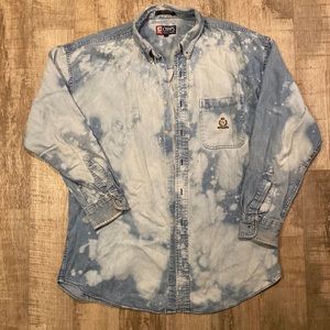Vintage refreshed denim button down L